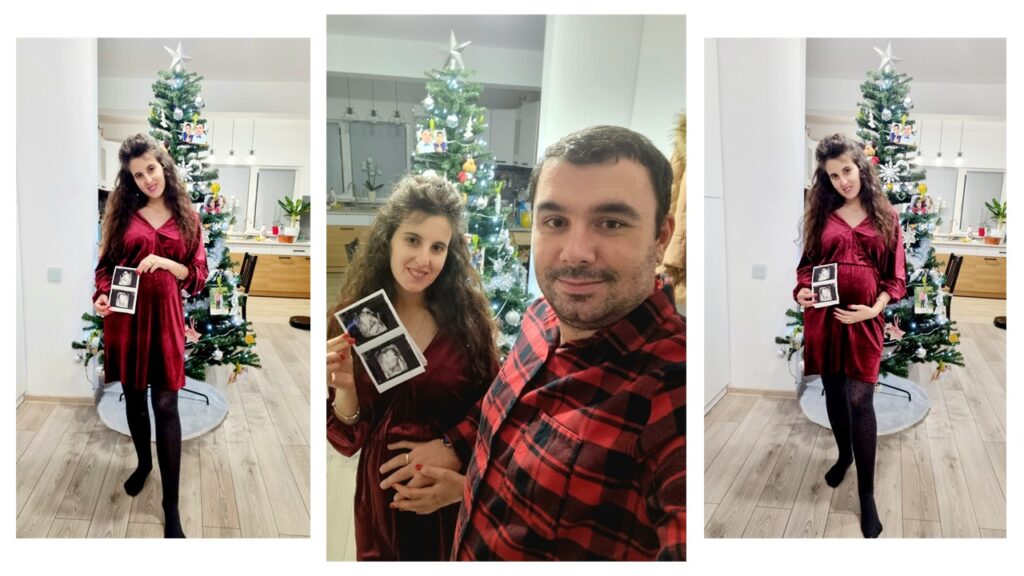 Trimestrul 3 de sarcina s-a suprapus cu sarbatorile de iarna.